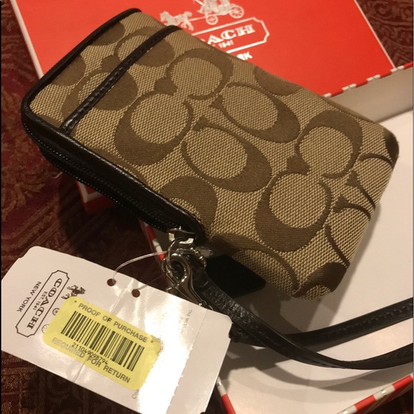 Coach Corner Zip Wristlet - Picture 8 of 8